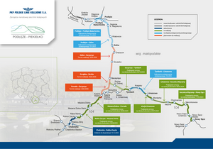 Mapa przedstawiająca harmonogram realizacji inwestycji