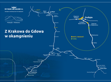 mapa Piekiełko Podłęże Gdów