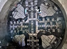 Tarcza TBM Kinga po przebiciu w Mordarce, fot. Piotr Hamarnik (2)