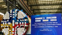 Mała tarcza TBM podczas odbioru w fabryce w Changsha, fot. Radosław Puto (1)