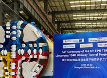 Mała tarcza TBM podczas odbioru w fabryce w Changsha, fot. Radosław Puto (1)