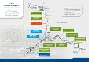 Mapa przedstawiająca harmonogram realizacji inwestycji