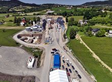 Miejsce pracy maszyn TBM, widok z lotu ptaka, fot. Krzysztof Dzidek (1)